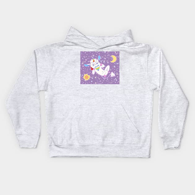 Space Gay 🦄 Kids Hoodie by Doutarina
